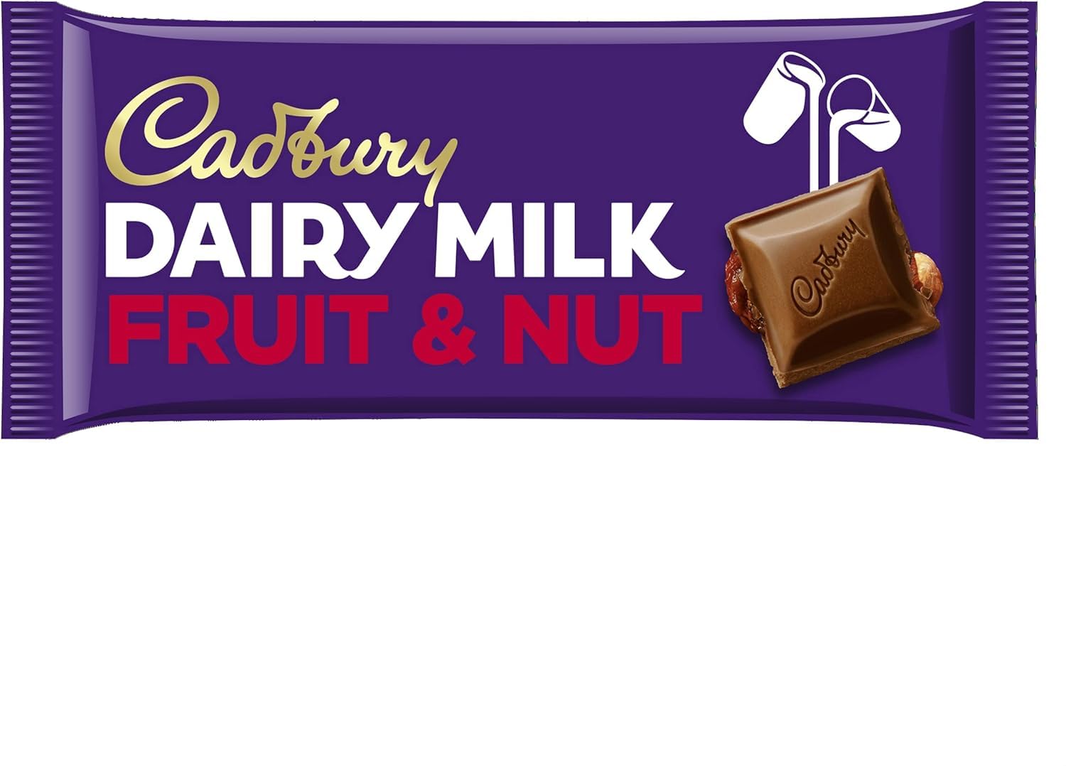 Cadbury Dairy Milk Fruit & Nut Bar, Milk Chocolate with Raisins and Almonds, 180g 5