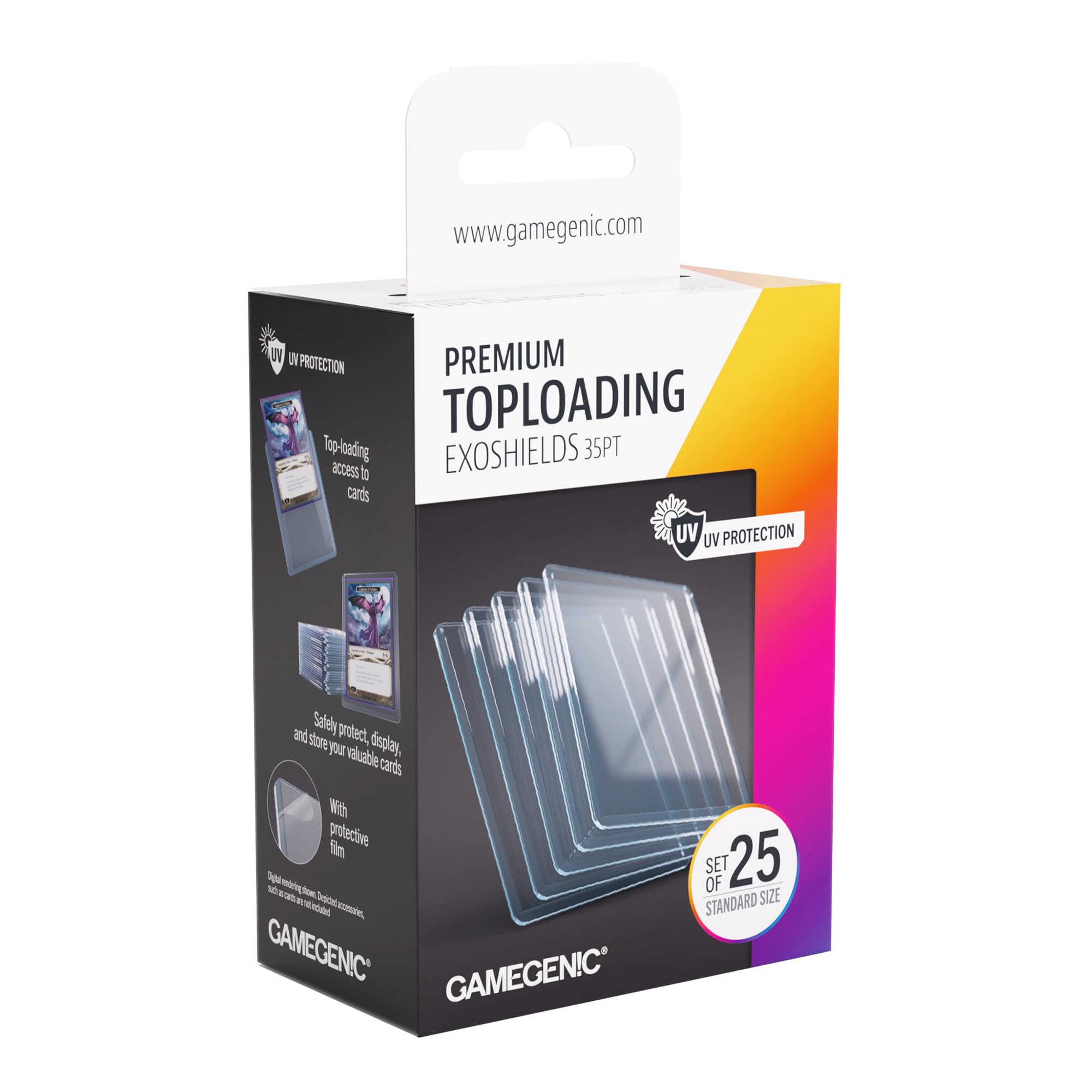 Gamegenic Premium Toploading Exoshields - 35pt Protection | 25 Count