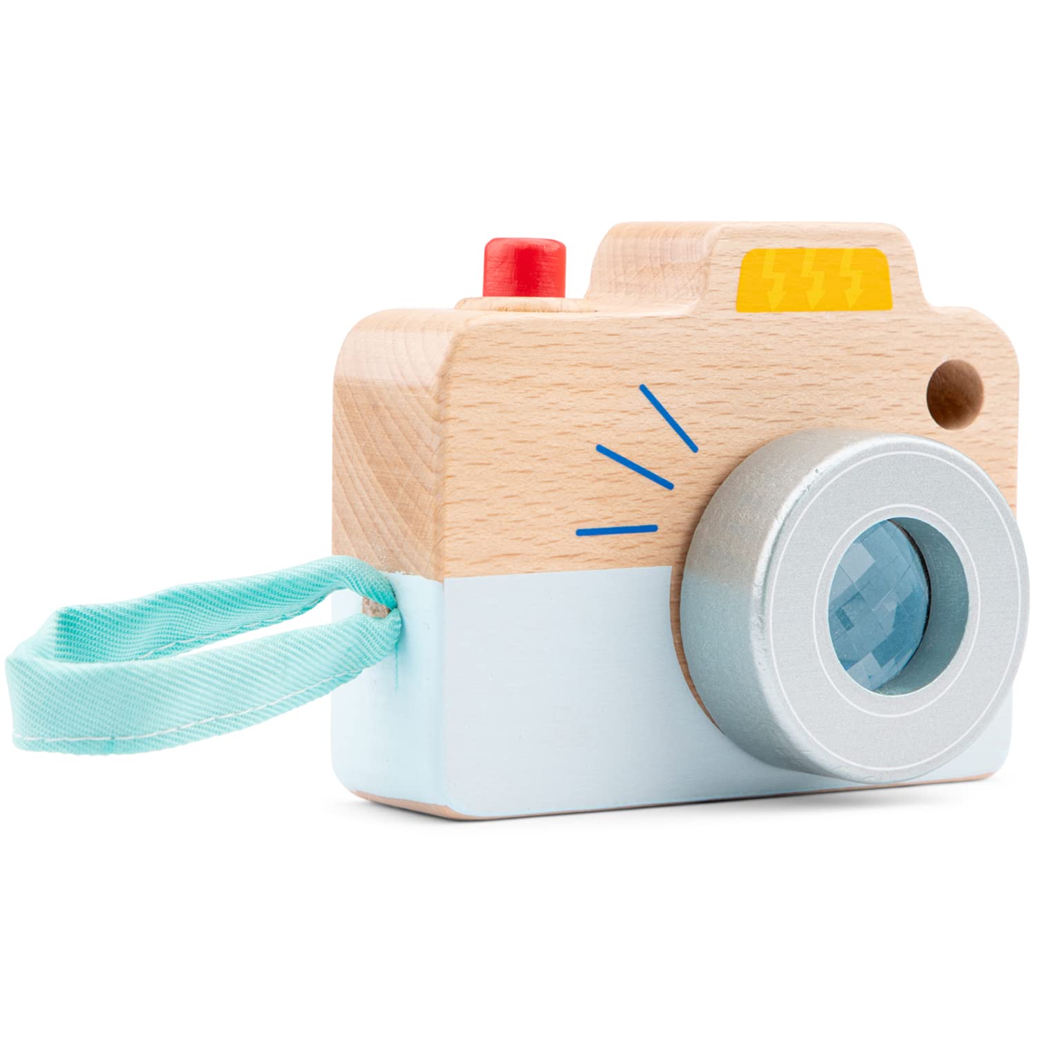 New Classic Toys Wooden Camera - Educational Color Perception Toy for Toddlers 18 Months+ 10