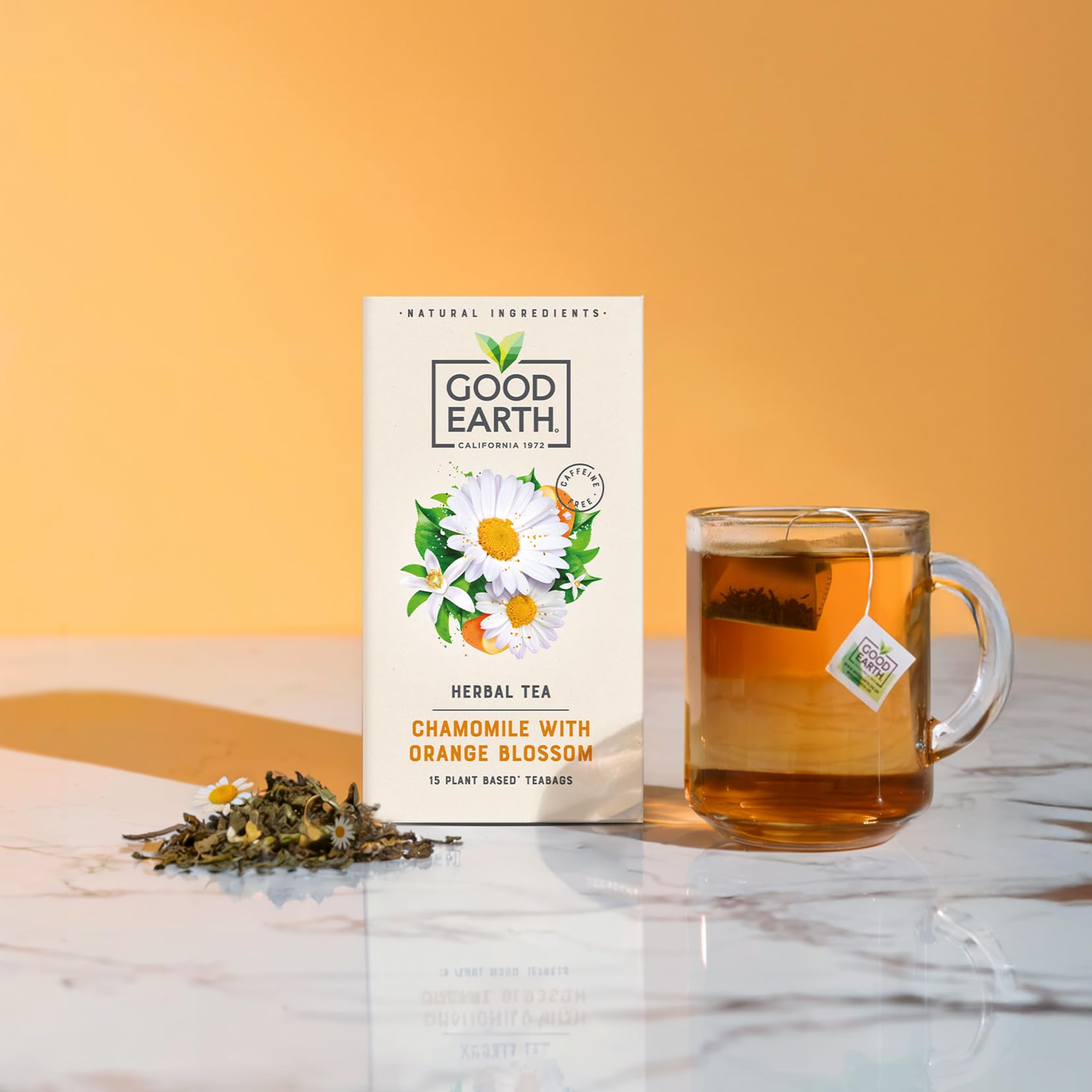 Good Earth Tea Co. - Chamomile with Orange Blossom Herbal Tea Bags 3