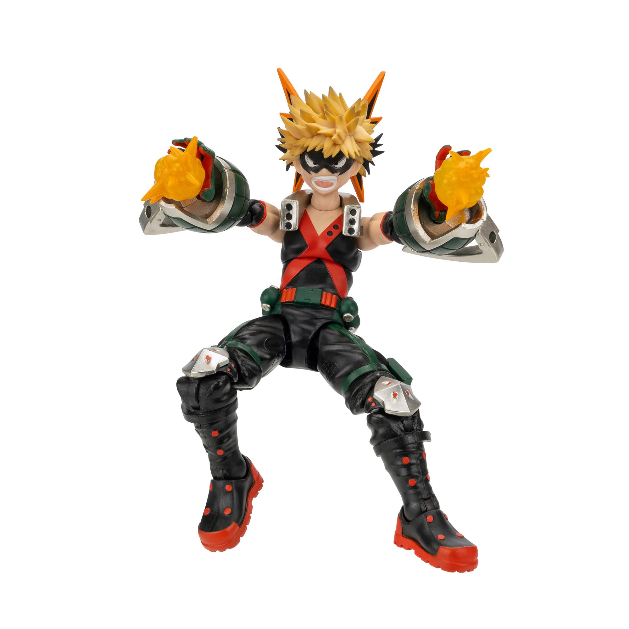 Total Anime Katsuki Bakugo 6.5-Inch Poseable Figure with Swappable Faces and Blast Effects 3