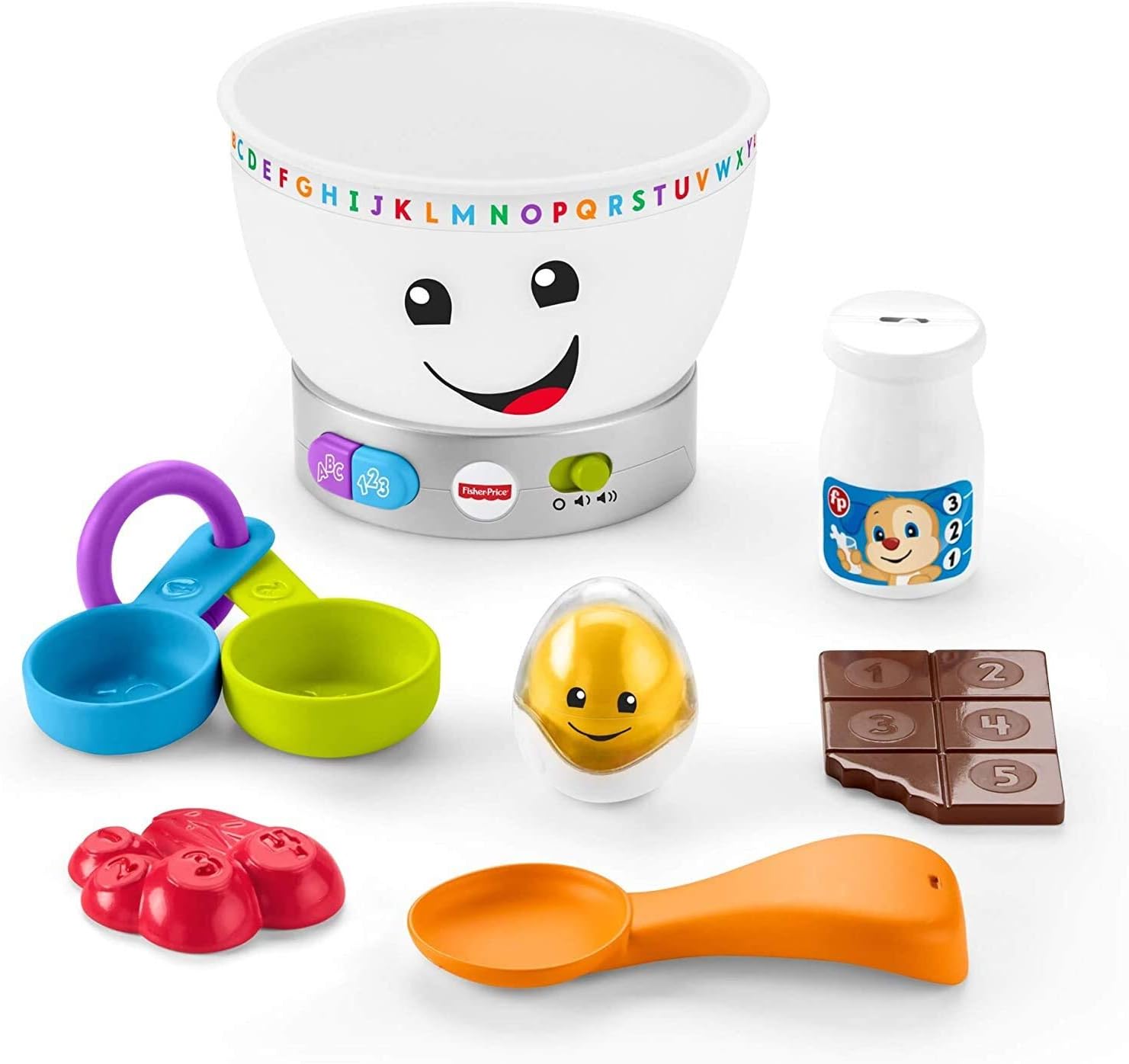 Fisher-Price Laugh & Learn Magic Colour Mixing Bowl - Light-Up Educational Pretend Play Toy for Toddlers 6M+