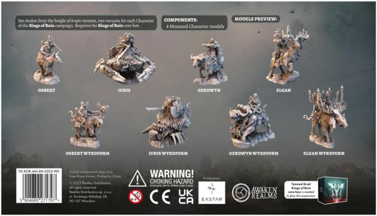 Awaken Realms Tainted Grail: Kings of Ruin Mounted Heroes Miniatures Expansion