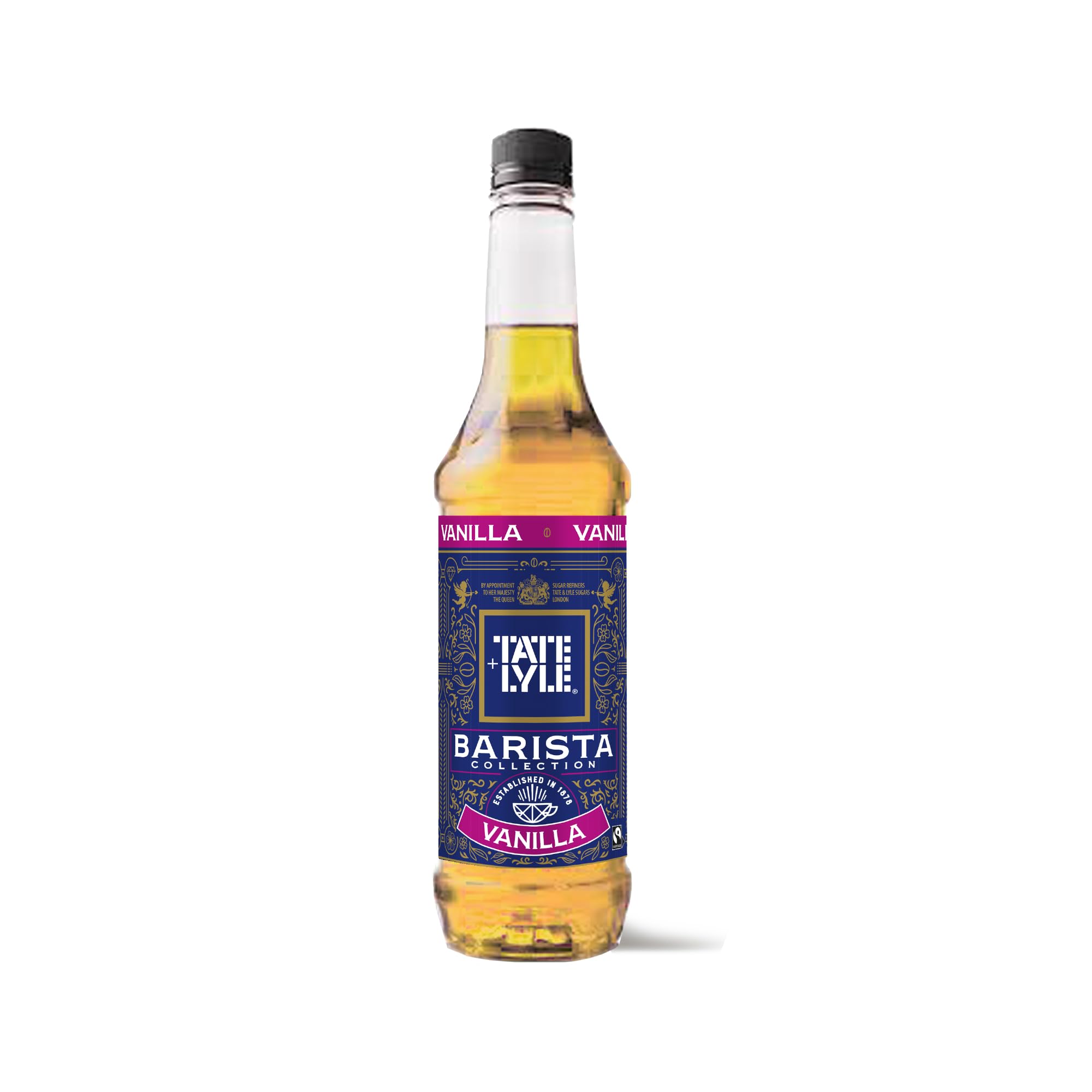 Tate & Lyle Vanilla Coffee Syrup - Fairtrade Pure Cane Sugar | 750ml Bottle
