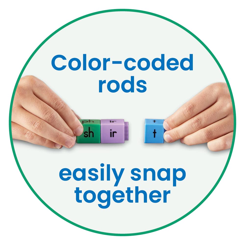 Learning Resources Reading Rods Phonics Word-Building - Educational Literacy Toy for Ages 6-10 4