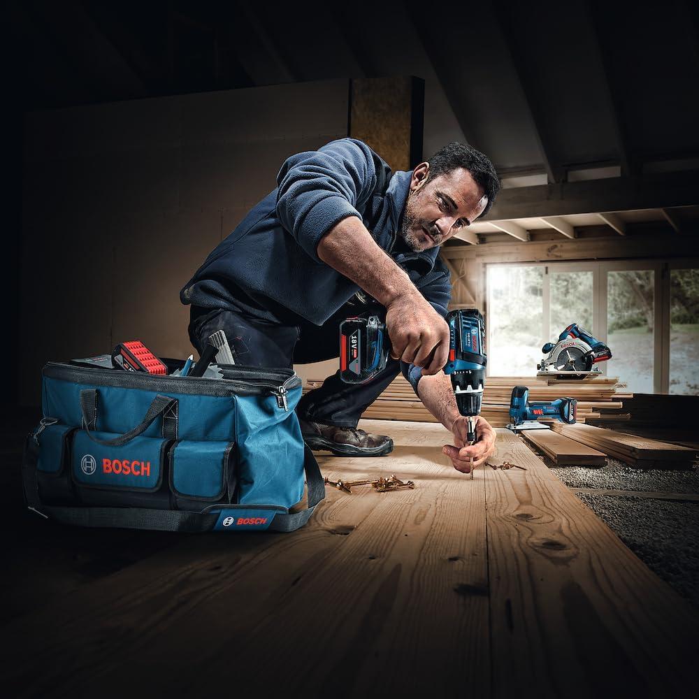 Bosch 1600A003BK LBAGPlus Werkzeugtasche, groß, robust, Marineblau 15