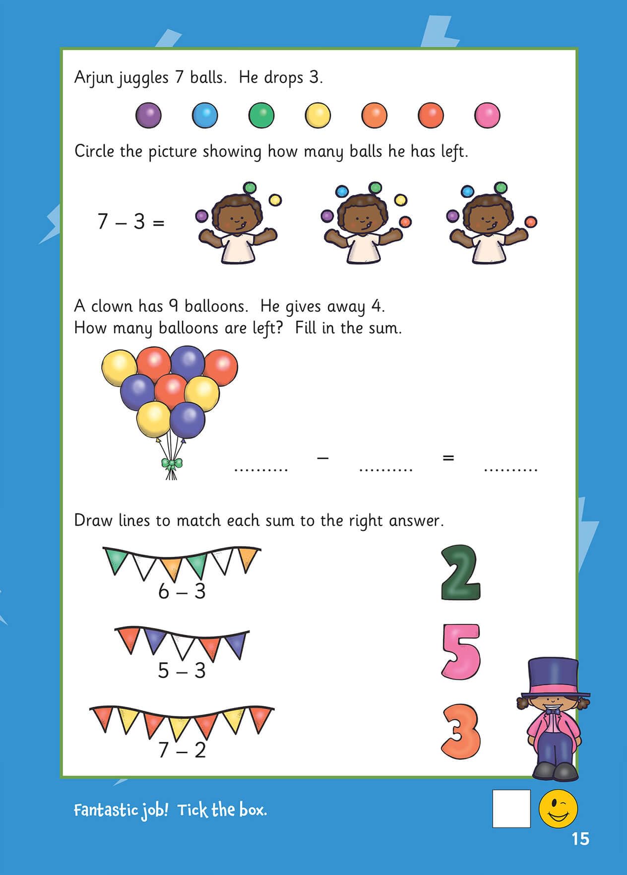 CGP First Sums Activity Book for Ages 4-5 (Reception) | Addition & Subtraction Practice 5