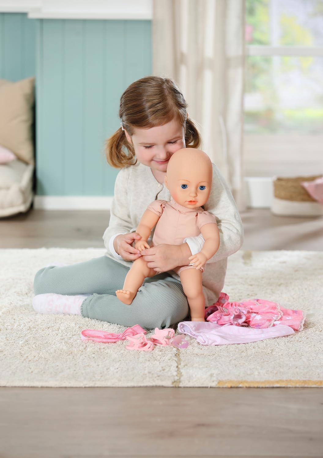 Baby Annabell Mia So Soft 710678 - 43cm Pink Doll with Soft Body & Real-Life Eye Features 3