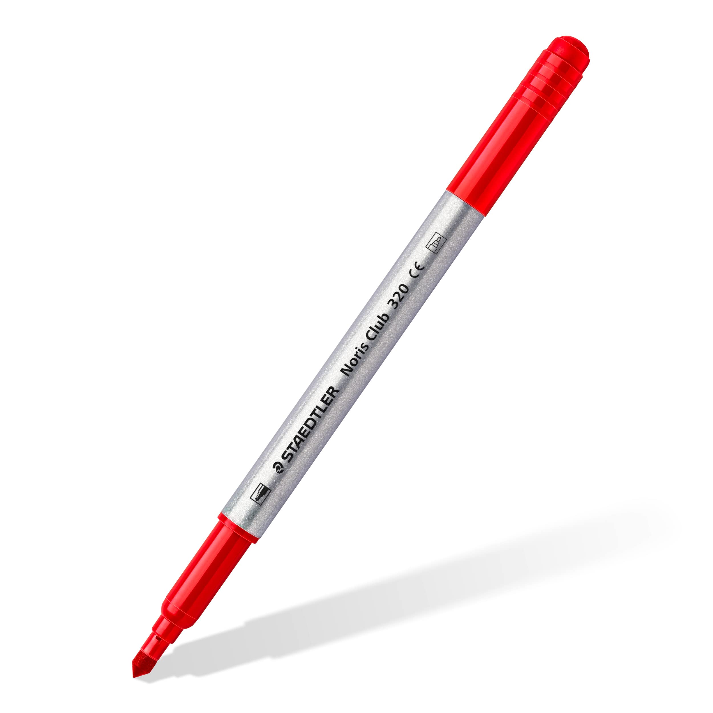 STAEDTLER Noris Club Double Ended Fibre Tips - 10 Count Pack | Washable Ink | Dual 1.0mm & 3.0mm Tips