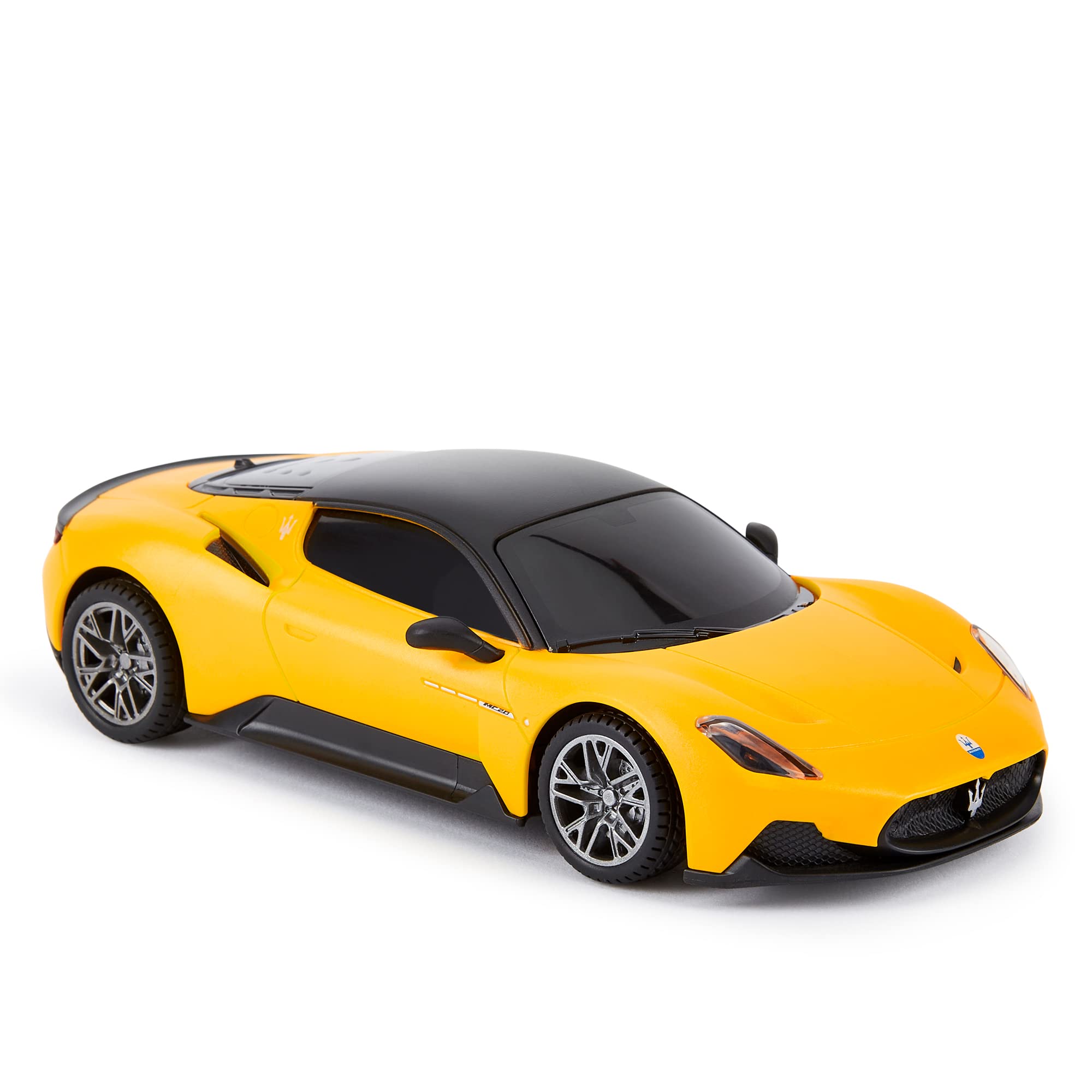 CMJ RC Cars Maserati MC20 - 1:24 Scale RC Sports Car | Yellow | Up to 4mph | 2.4GHz Multi-Car Racing