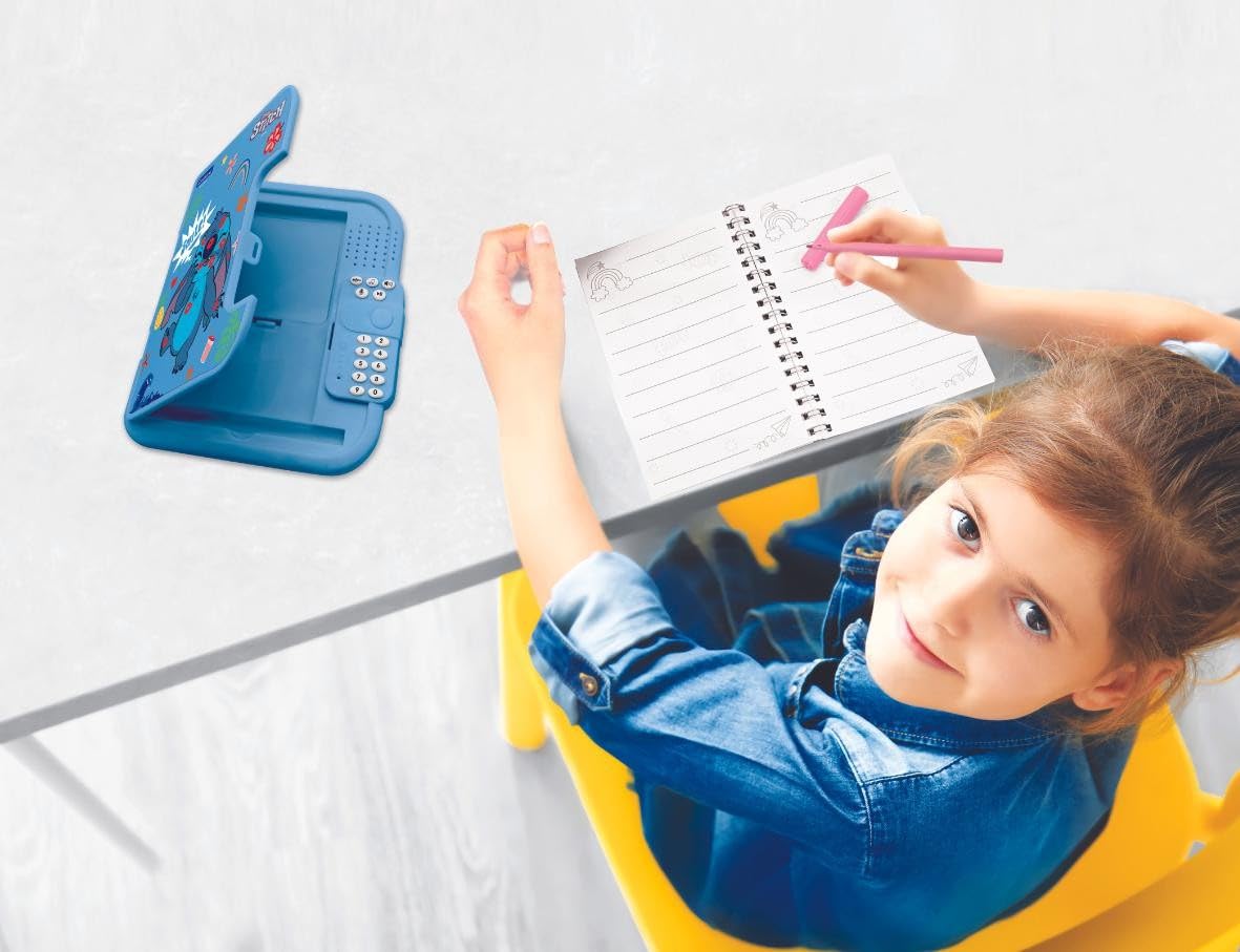 Lexibook Disney Stitch Electronic Secret Diary - Password Protected with Pen, Voice Recorder & Sound Effects, Blue 2