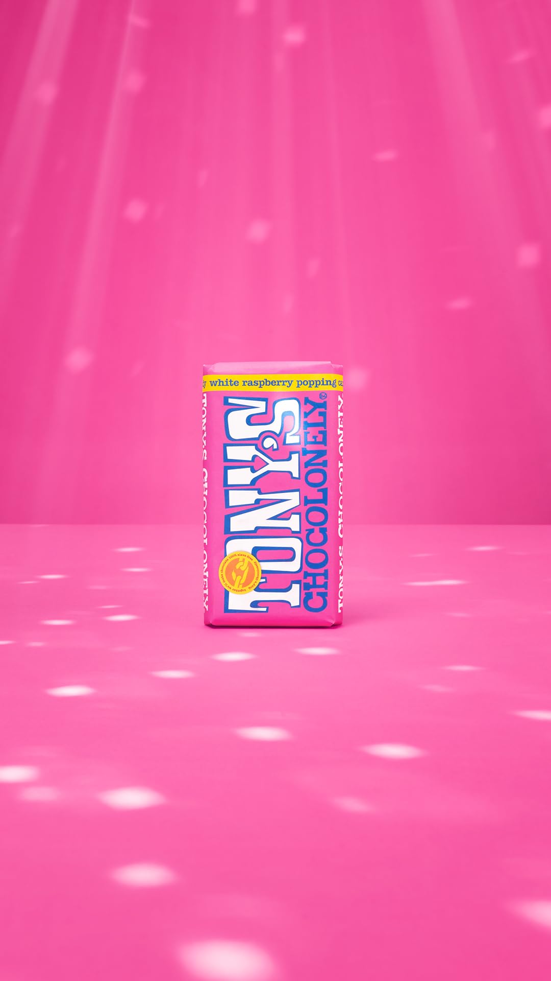 Tony's Chocolonely Schokoriegel mit weißer Himbeere und Knallbonbons, 180 g 4