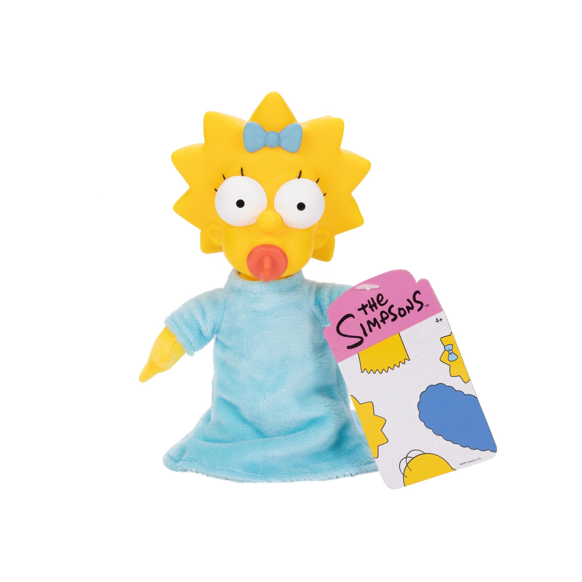 The Simpsons Maggie Plush - 20cm Soft Cuddly Doll by Jakks Pacific