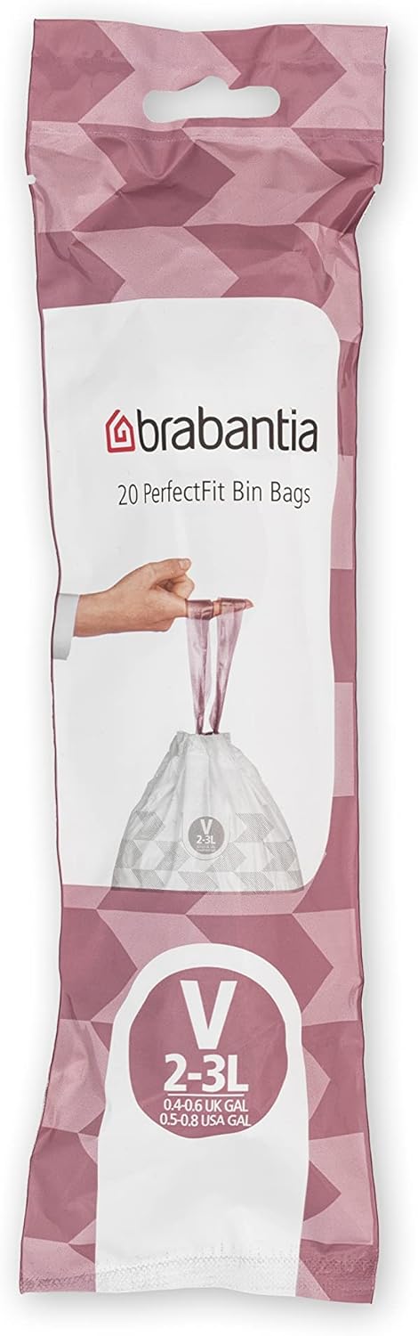 Brabantia - PerfectFit Müllbeutel Multipack (Größe V/2-3 Liter) Dicker Kunststoff 4