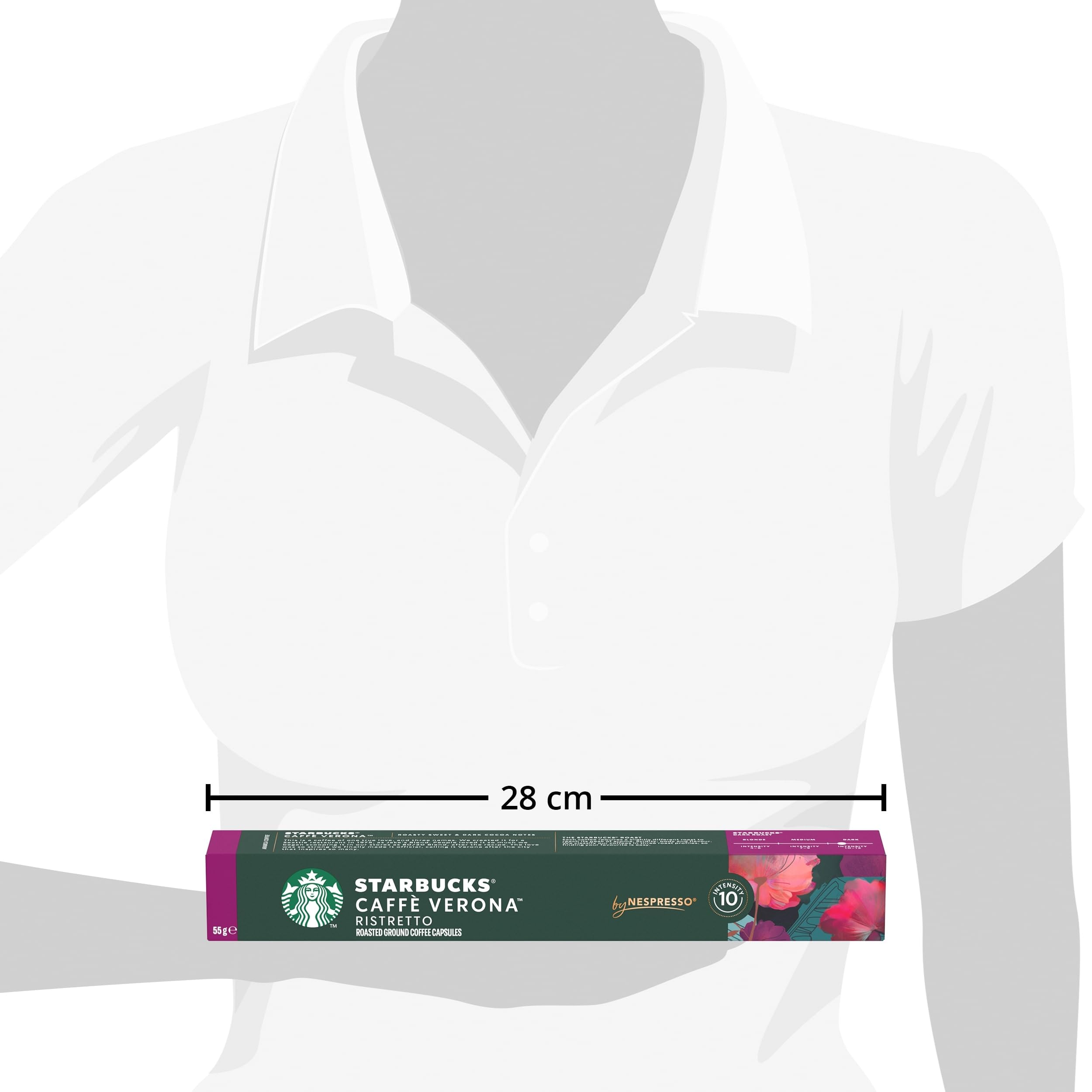 STARBUCKS Caffè Verona by Nespresso, Dark Roast Coffee Capsules, 100% Arabica, 10 x 10 Capsules 3