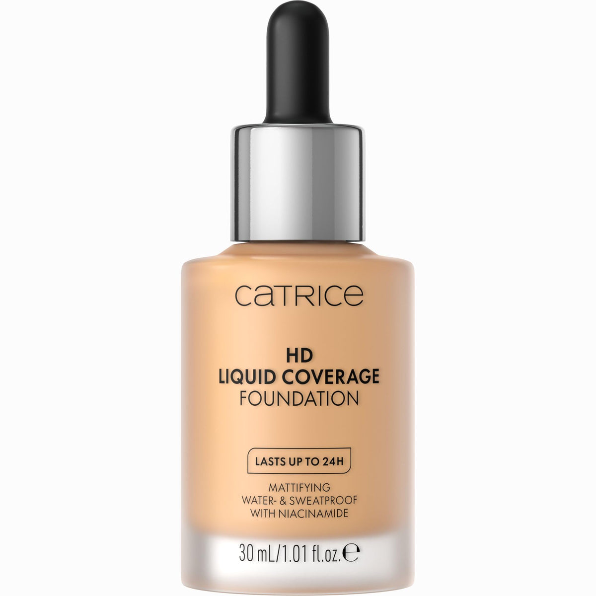 Catrice HD Liquid Coverage Foundation - 034 Medium Beige, 30 ml, Matte, Longlasting, Oil-Control