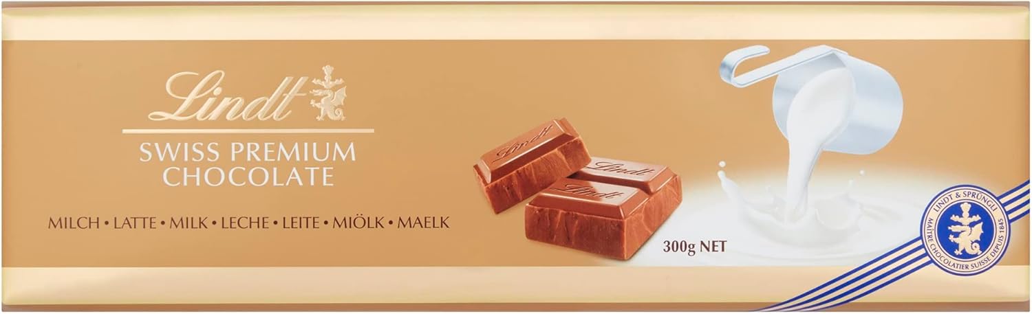 Lindt Schweizer Milchschokolade Goldtafel 300g