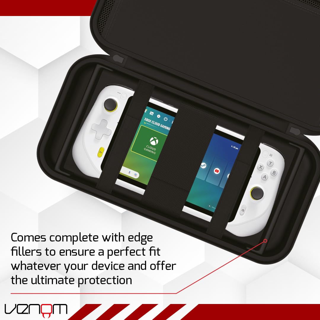 Venom Handheld-PC-Aufbewahrungskoffer – Kompatibel mit Steam Deck, ASUS ROG Ally, Logitech G Cloud, MSI Claw, Lenovo Legion Go 3