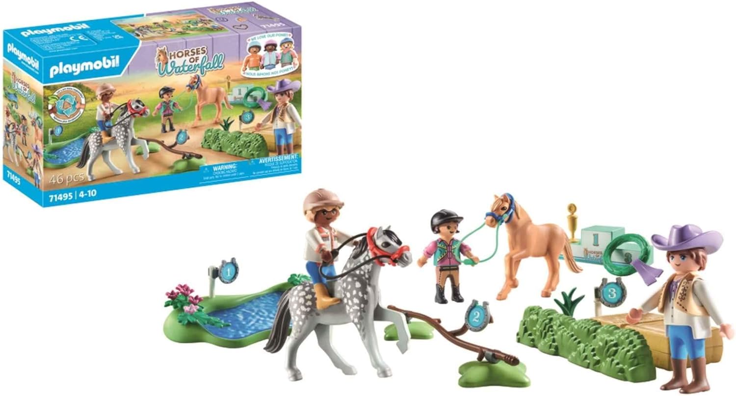 Playmobil 71495 Horses of Waterfall: Pony Tournament Playset for Ages 4+