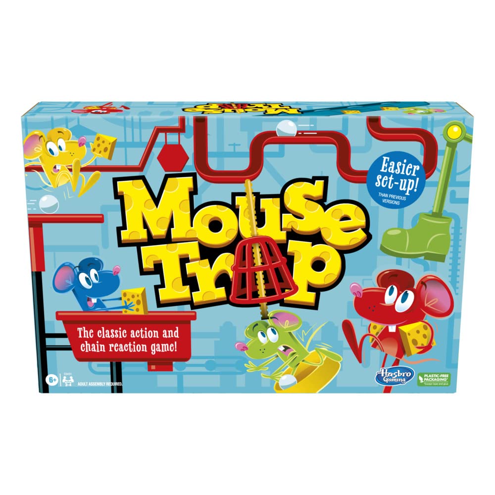 Hasbro Gaming Mouse Trap Board Game for Kids Ages 6 and Up