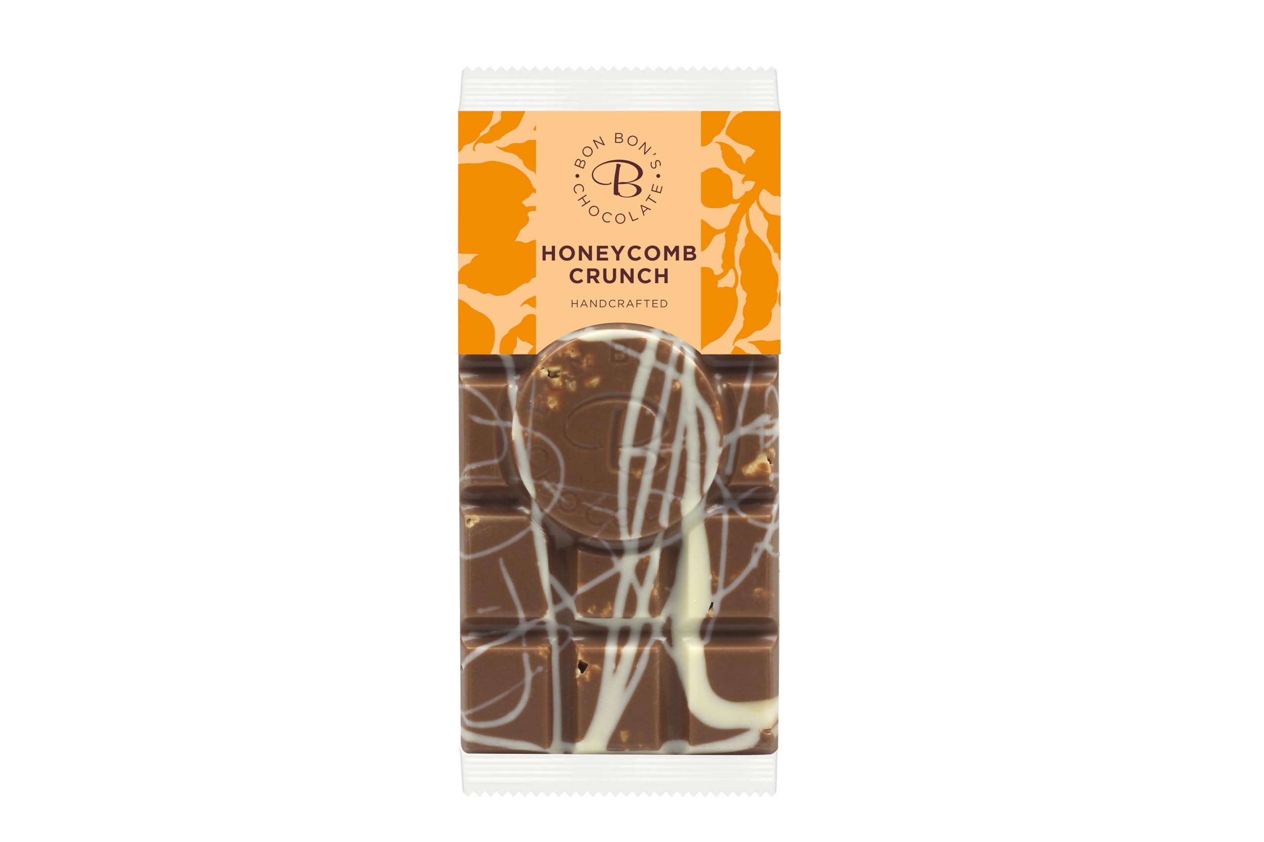 Bon Bons Milk Chocolate Honeycomb Crunch Bar - 70g | Handcrafted by Chocolatiers