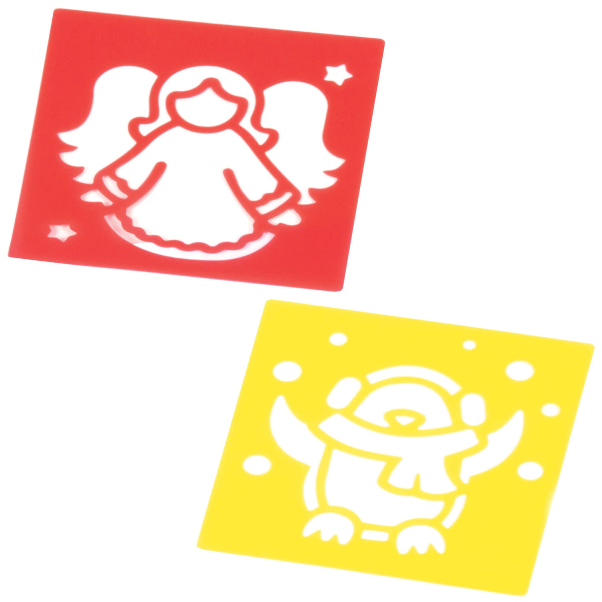 Baker Ross Christmas Stencils - Set of 6 Assorted Designs | 15cm x 14cm | Ages 3+