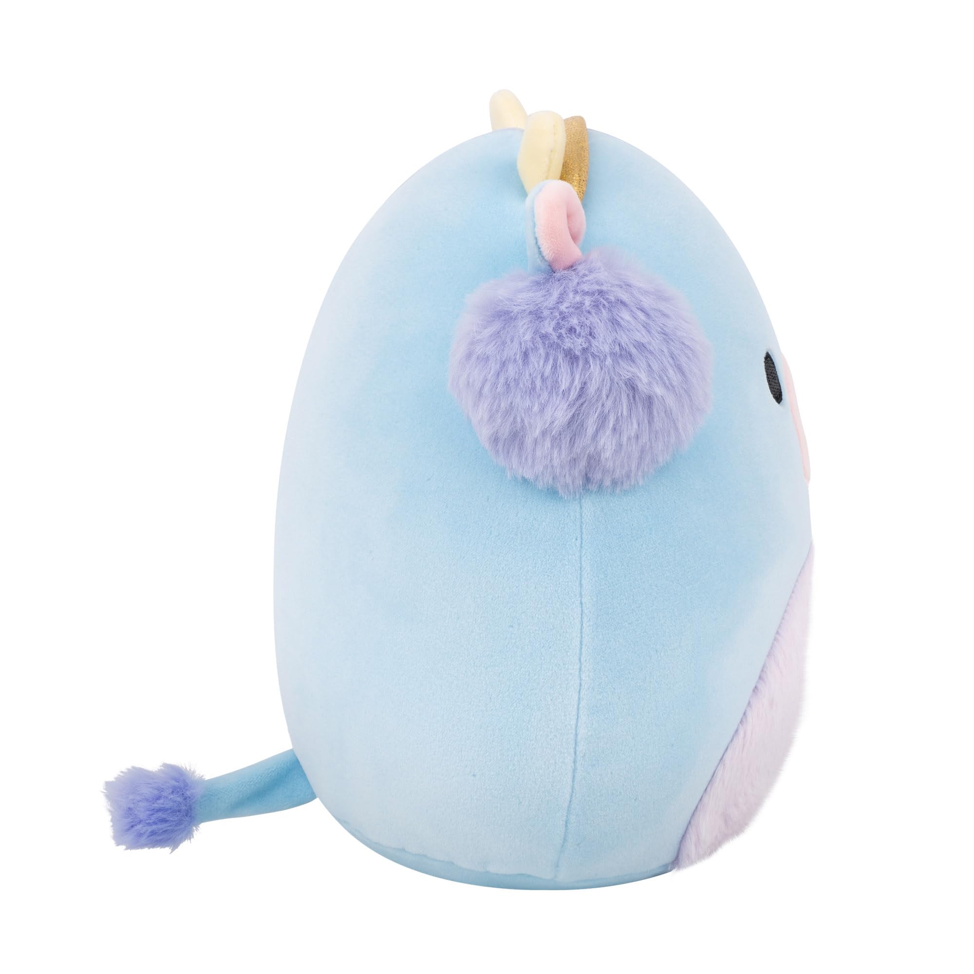Squishmallows Clayton the Blue Cow with Earmuffs - 7.5-Inch Plush Toy for Ages 3+