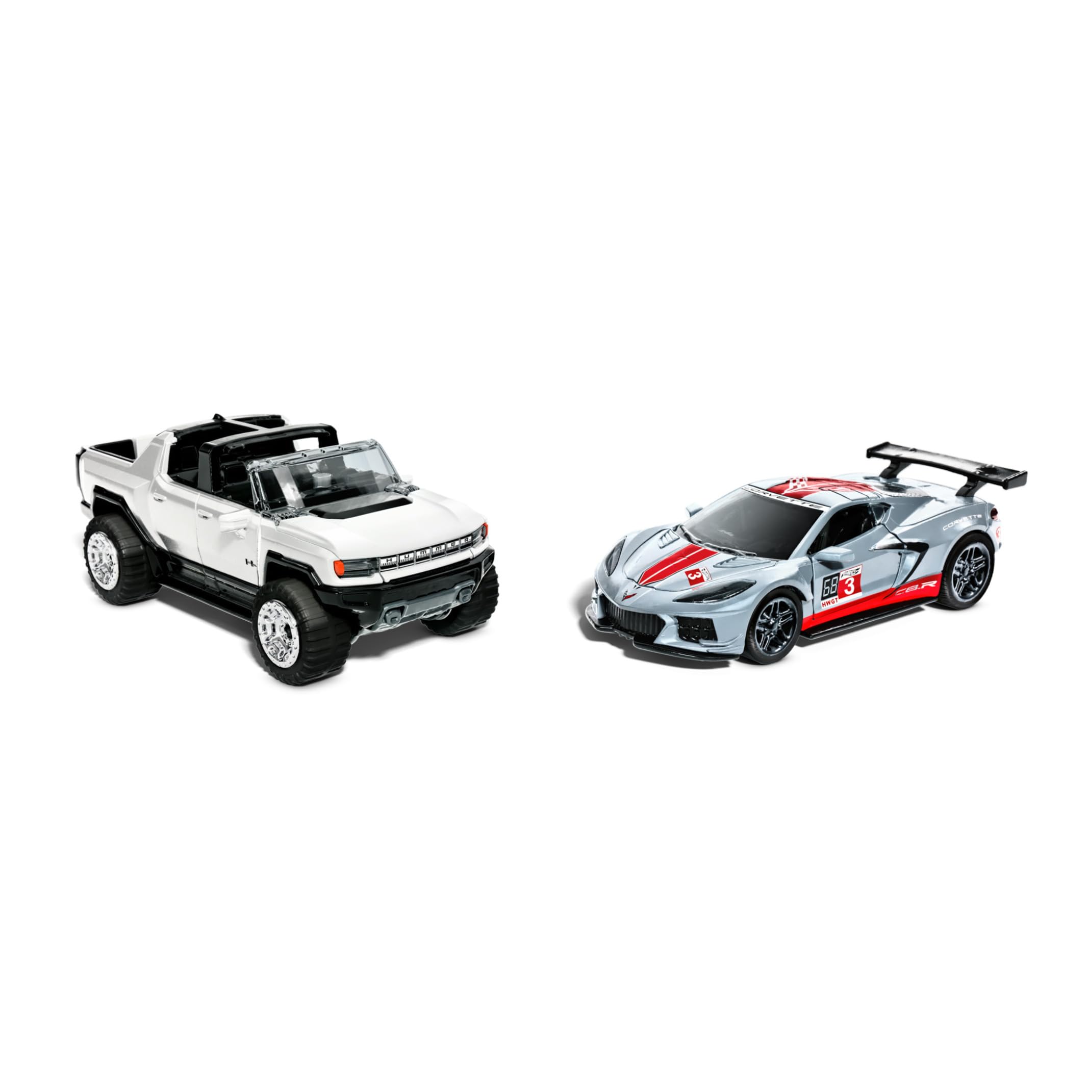 Hot Wheels Pull-Back Speeders Set of 2 Toy Cars - 1:43 Scale, Ages 3+ 7