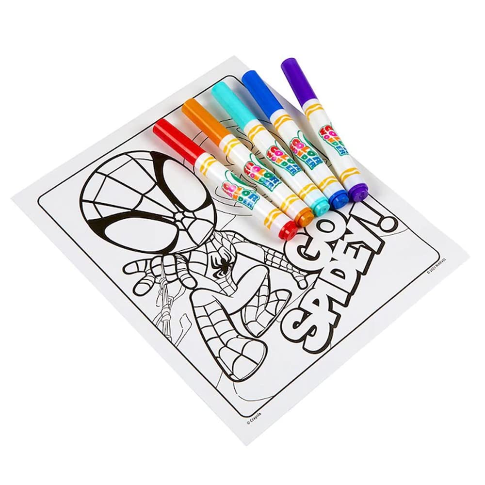 CRAYOLA Color Wonder - Marvel Spidey and His Amazing Friends Mess-Free Coloring Set 8