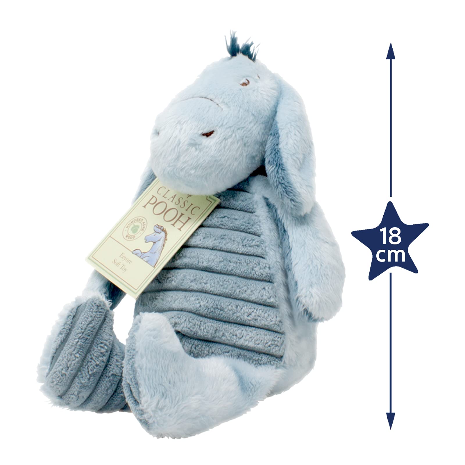 Classic Winnie the Pooh Eeyore Plush Toy - Soft Cuddly Donkey for Babies & Toddlers 3