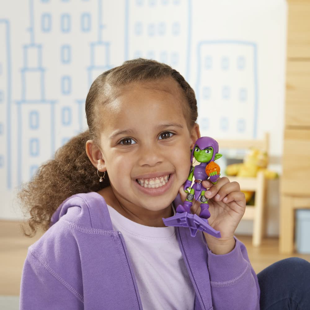 Hasbro Spidey and His Amazing Friends Green Goblin Action Figure with Glider - 10 cm Posable Marvel Toy, Ages 3+ 7