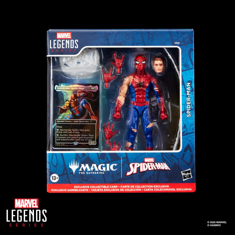 Marvel Legends Series Magic: The Gathering Battle-Damaged Spider-Man Action Figure 8