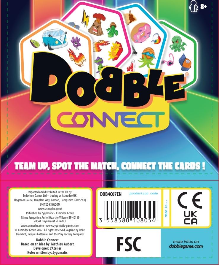 Asmodee Dobble Connect Kartenspiel für 2–8 Spieler, ab 8 Jahren, 20 Minuten Spielzeit 7
