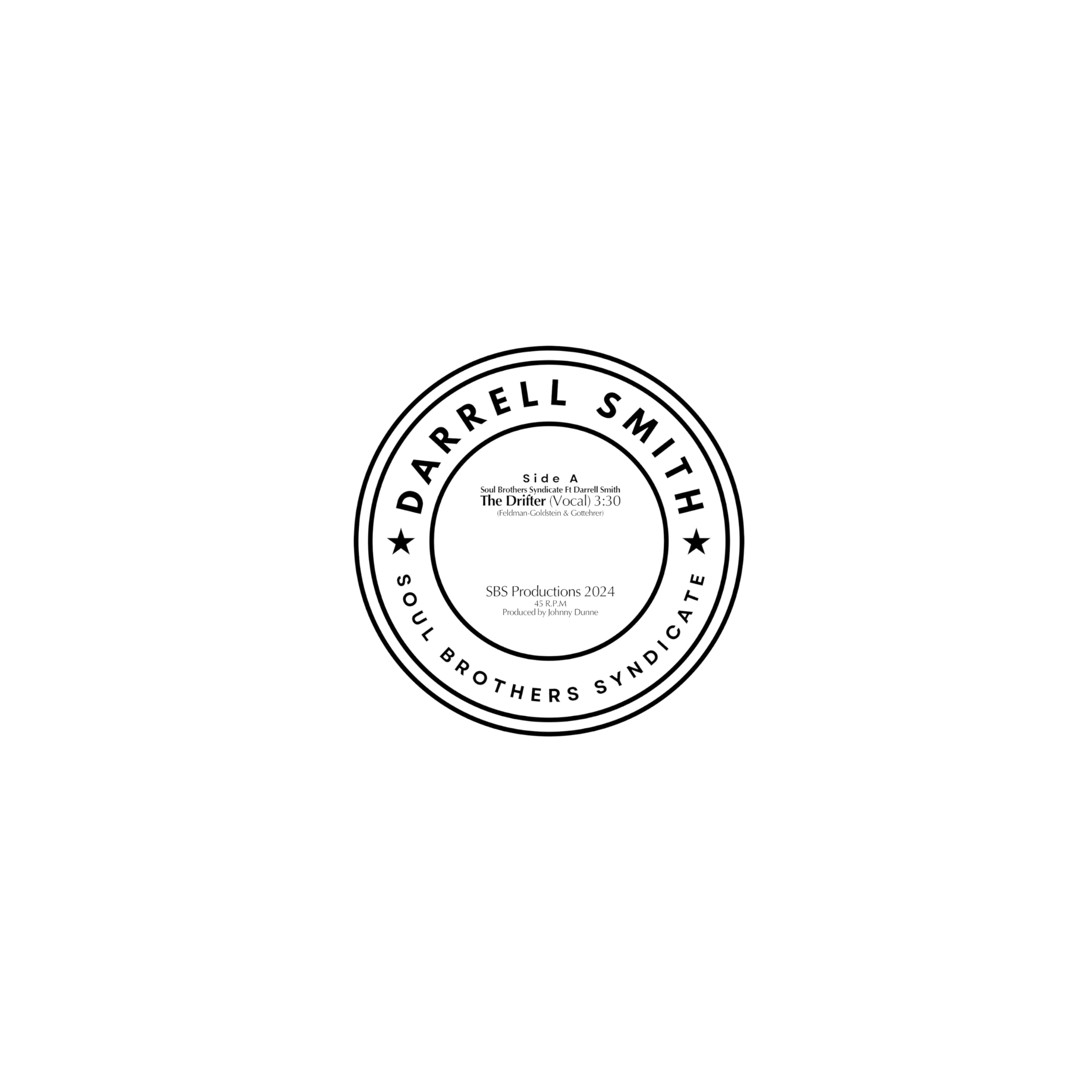 Soul Brothers Syndicate Feat. Darrell Smith - The Drifter (Vocal) / The Drifter (Instrumental) [7' VINYL] 1