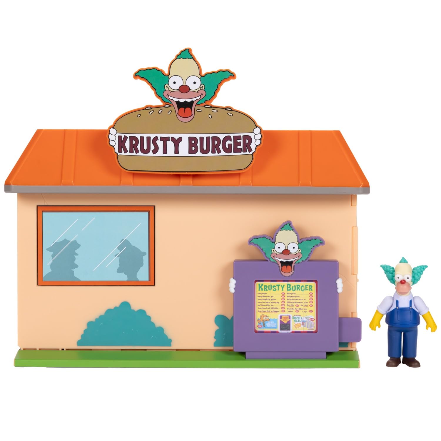 The Simpsons Krusty Burger Playset by Jakks Pacific - Includes 6.35 cm Krusty Figure