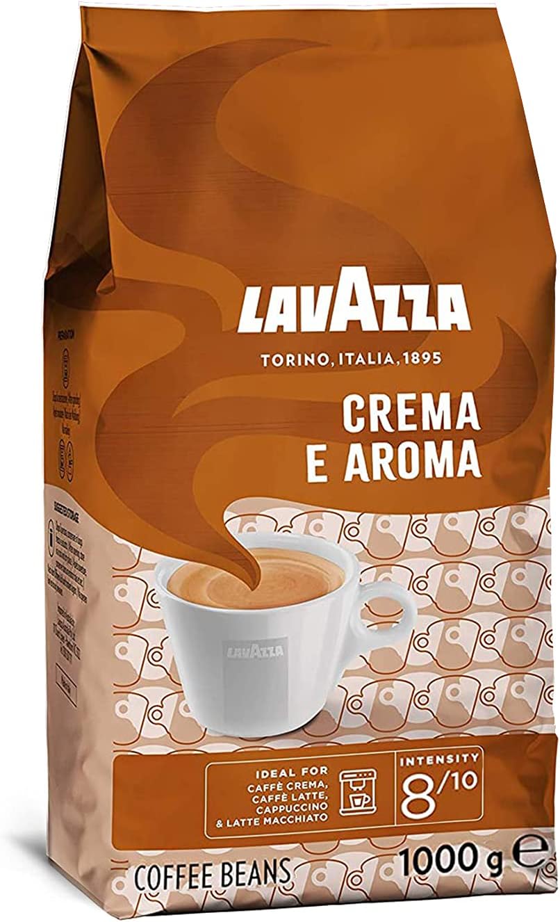 Lavazza Crema e Aroma - Medium Roast Arabica and Robusta Coffee Beans