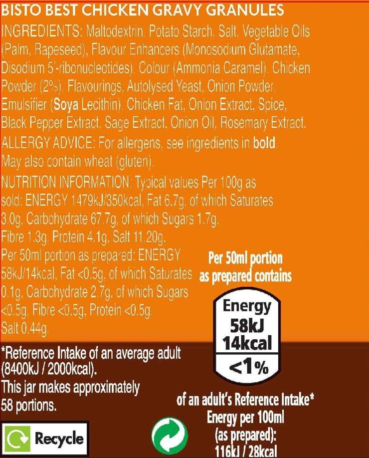 Bisto - Bestes Hühnersoßengranulat mit echtem Fleischsaft, 230 g Glas 8