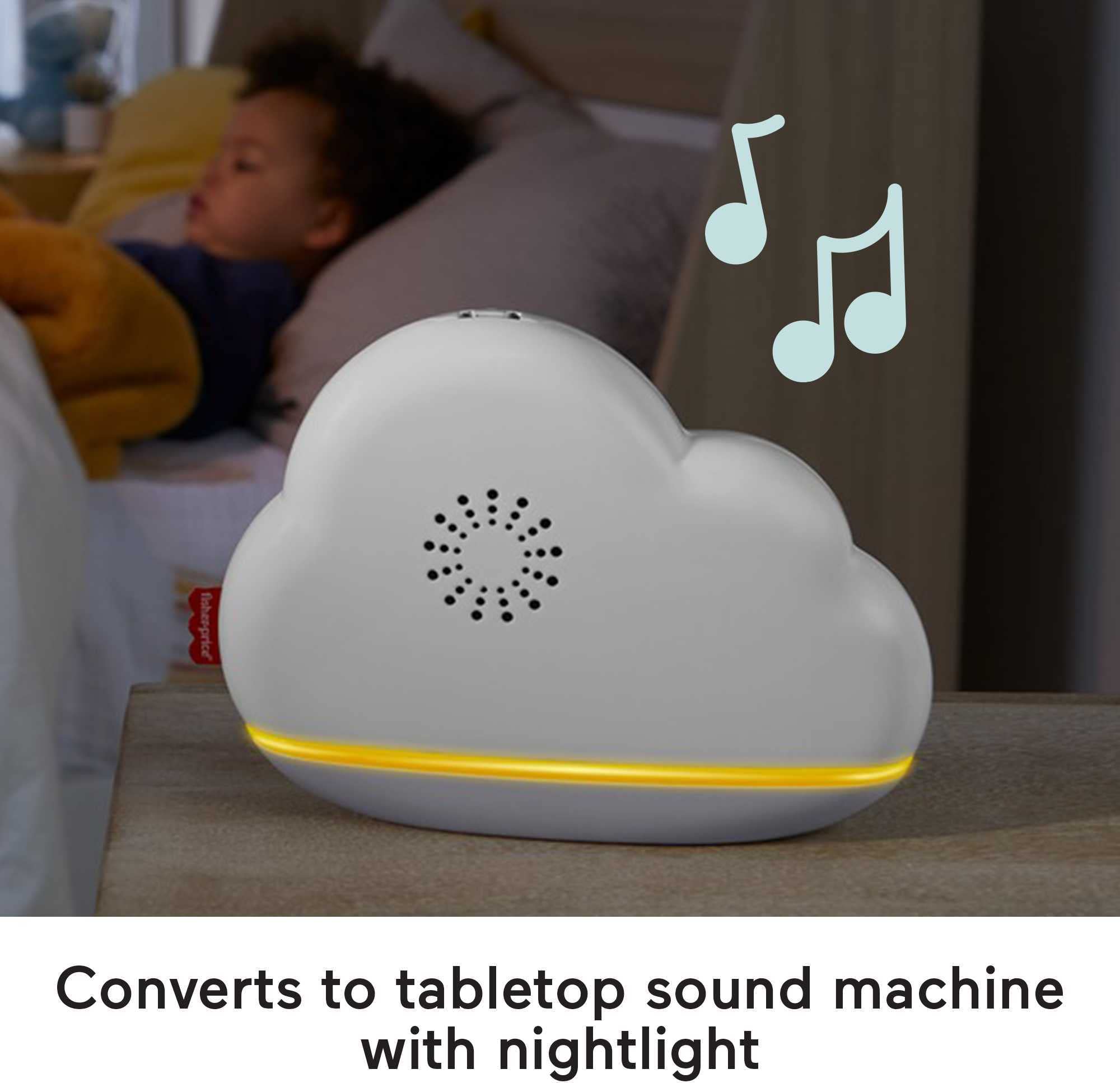 Fisher-Price Rainbow Showers Bassinet to Bedside Mobile - Soother with Nightlight & Cry Sensor 11
