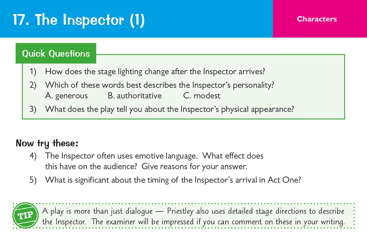 CGP An Inspector Calls Revision Question Cards | Grade 9-1 GCSE English Literature | 2019 Edition 4