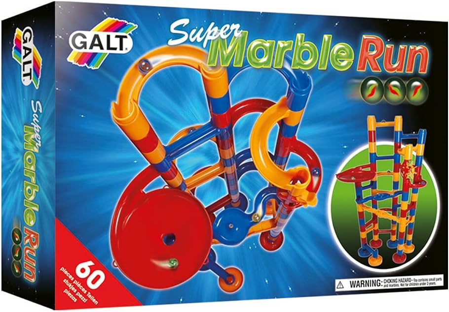 Galt Super Marble Run - 60-Piece Construction Toy for Ages 4+
