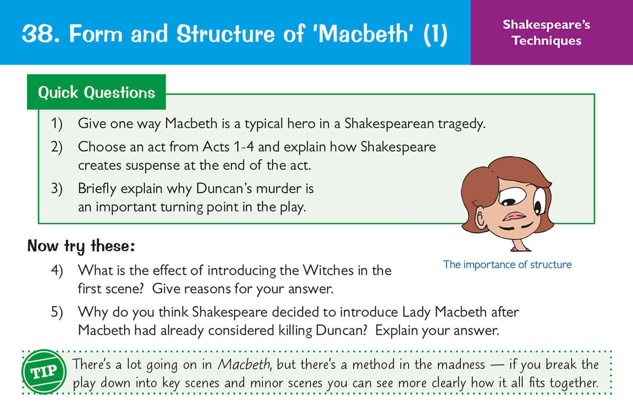CGP Macbeth Revision Question Cards - Grade 9-1 GCSE English | 63 Cards | English Language 8