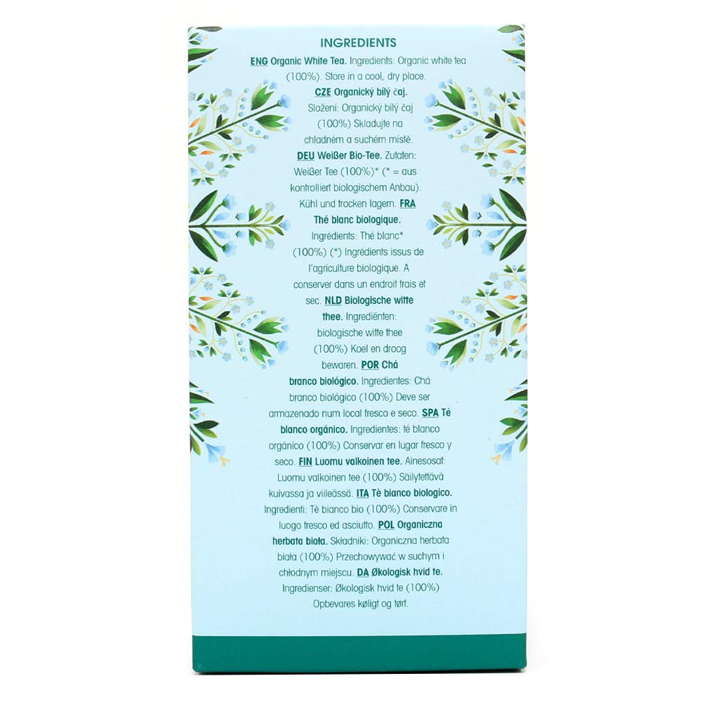 English Tea Shop Organic Pure White Tea - 20 Tea Bag Sachets 4