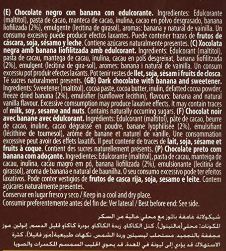 Torras No Added Sugar Dark Chocolate Bar with Banana 75g 5