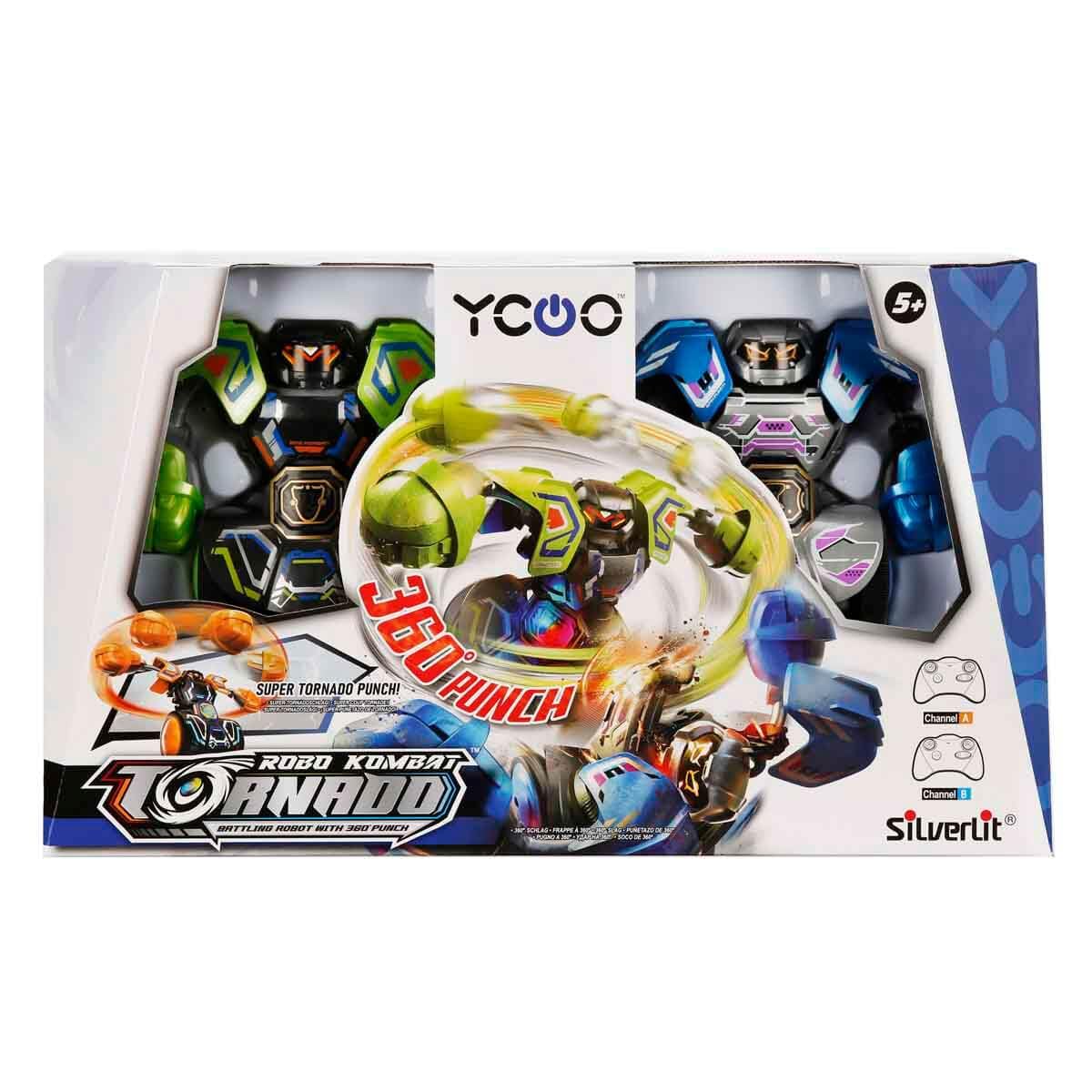 SilverLit YCOO Robo Kombat Tornado - Interactive Robot Fighting Playset with 360° Spin, Ages 5+ 10