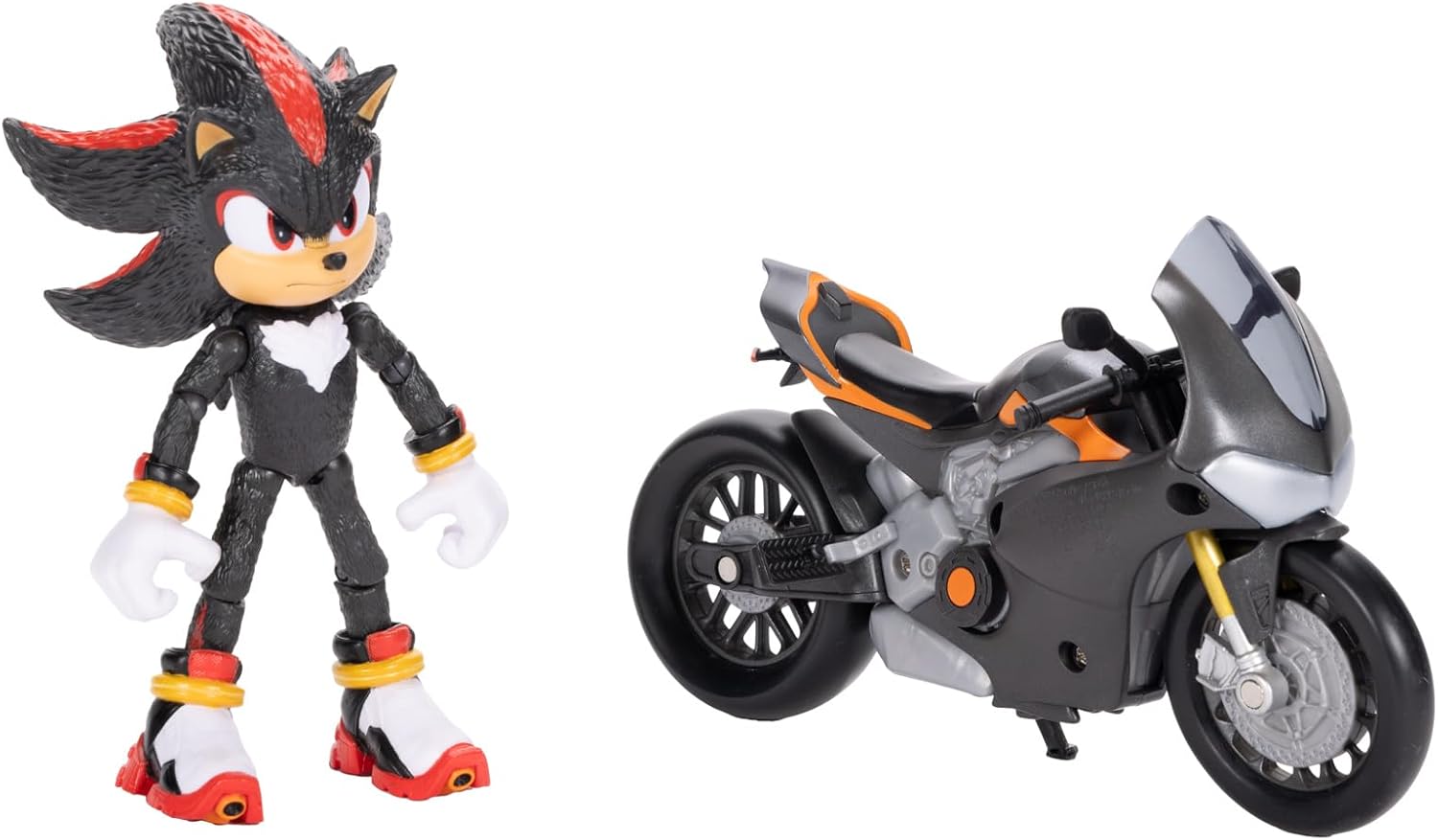 Jamakie Sonic 3 Movie 5" Action Figure with Motorcycle Vehicle 3
