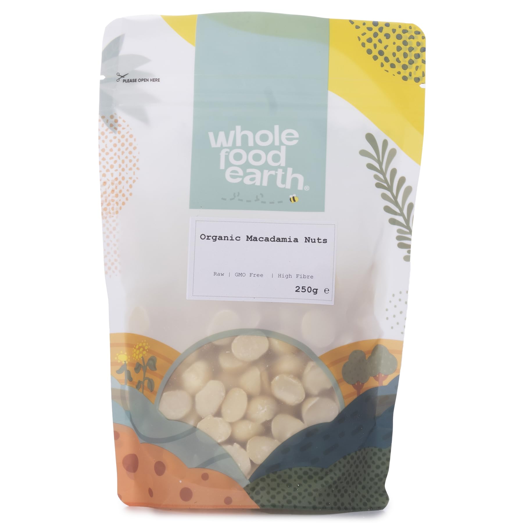 Organic Raw Macadamia Nuts 250g | GMO Free | Vegan | High in Protein & Fiber | Wholefood Earth 5