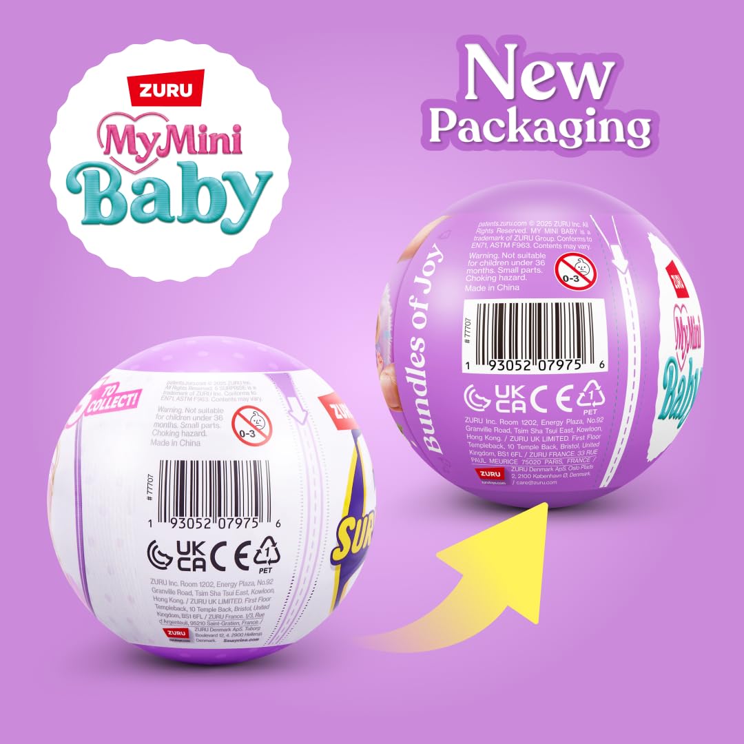 ZURU MY MINI My Mini Baby Series 2 Collectible Mystery Capsule Playset for Girls | 5 Surprises 6