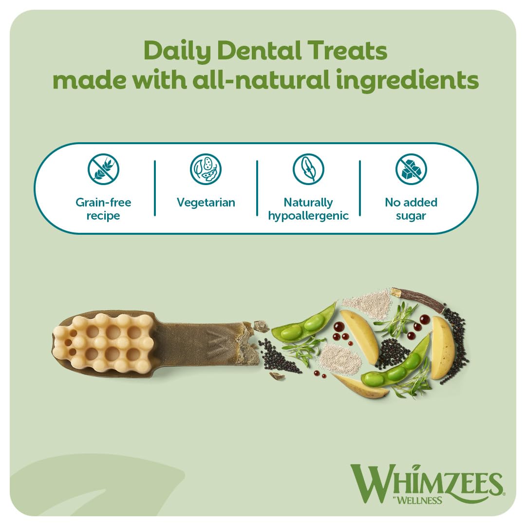 WHIMZEES Variety Box Dental L, 14 Pieces - Natural, Grain Free, Vegetarian Dog Chews for Large Breeds 4