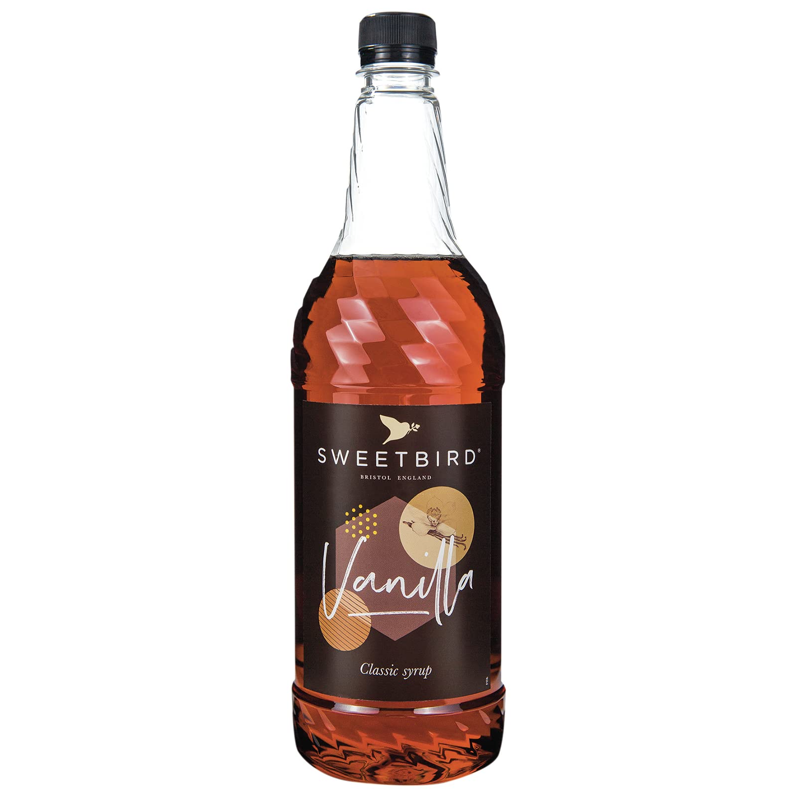 Sweetbird Vanilla Syrup - 1 Litre Bottle | Vegan Friendly | Made in UK
