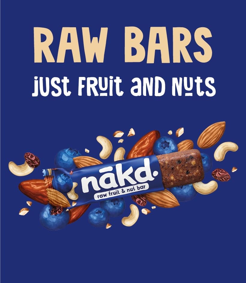 Nakd Raw Fruit & Nut Bar Variety Pack - 18 x 35g - Vegan, Gluten-Free, No Added Sugar